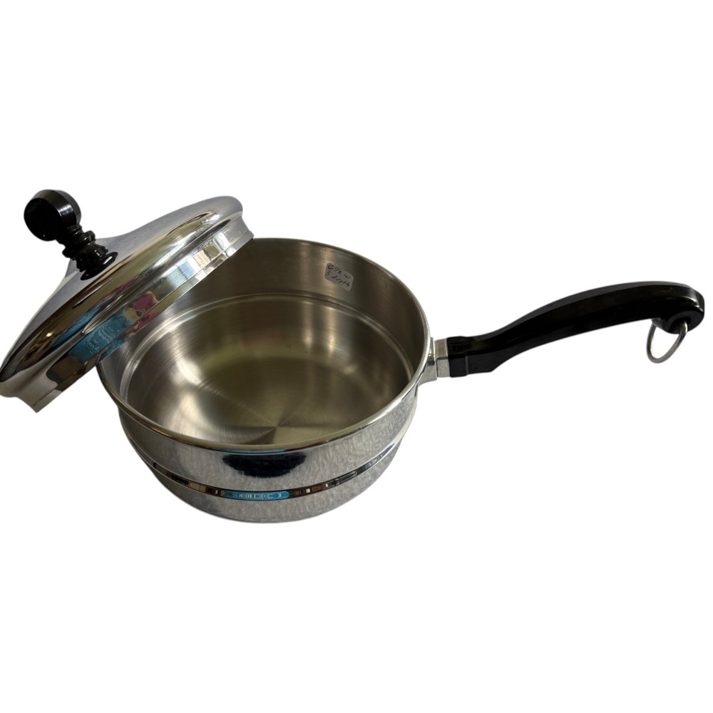 Vintage Farberware Aluminum Clad 1.5 Qt Saucepan Pot with Lid Stainless Steel